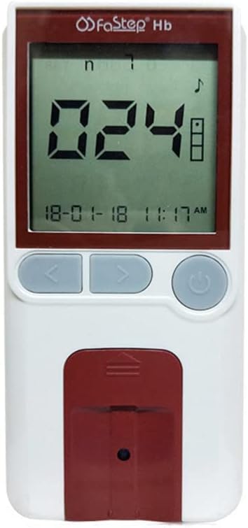 1pc Healthcaretuye Hemoglobin Meter Hemoglobin Test Meter Kit Hemoglobin Analyzer Anemia Monitor + 125pcs Test Strips + 125pcs Lancets