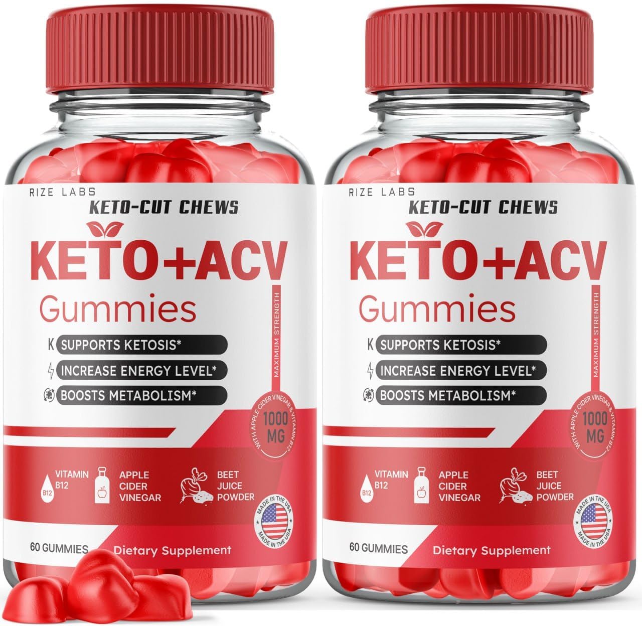 (2 Pack) Keto-Cut Chews ACV Gummies - Keto-Cut Chews Premium Keto ACV for Advanced Weight Loss, Keto + ACV Gummy, Keto Cut Chews Maximum Strength Supplement, KetoCut Chews Reviews (120 Gummies)