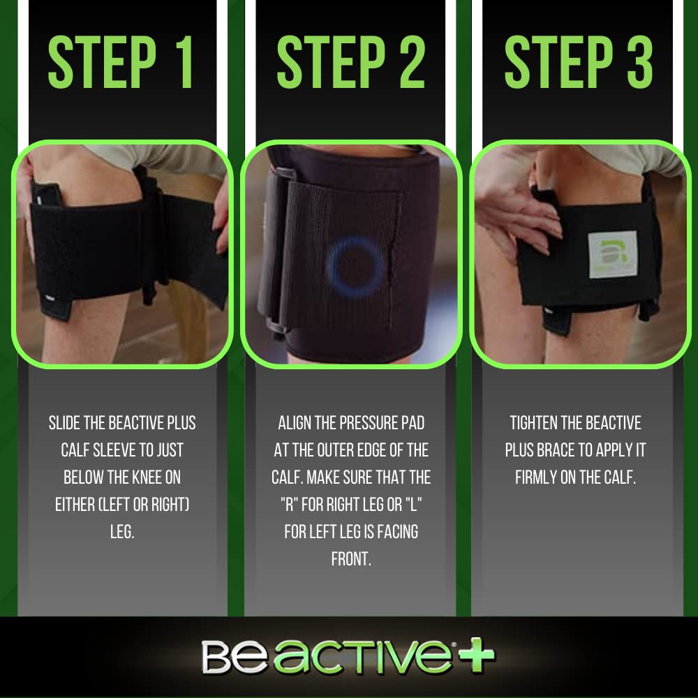 BeActive Plus Acupressure System - Sciatica Pain Relief Brace For Sciatic Nerve Pain, Lower Back, Hip- Knee Brace With Pressure Pad Targeted Compression - Unisex