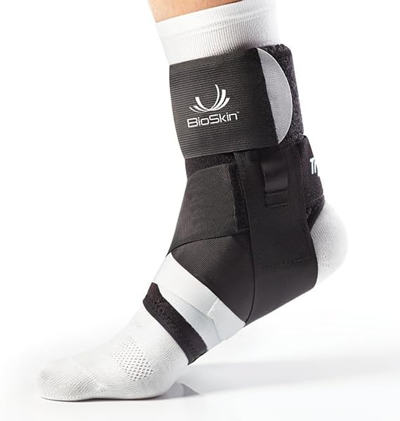 BIOSKIN TriLok Ankle Brace for Women  Men - Ankle Brace for Sprained Ankle, Plantar Fasciitis Relief, Foot Arch Support, Peroneal Tendonitis Relief,  PTTD Support