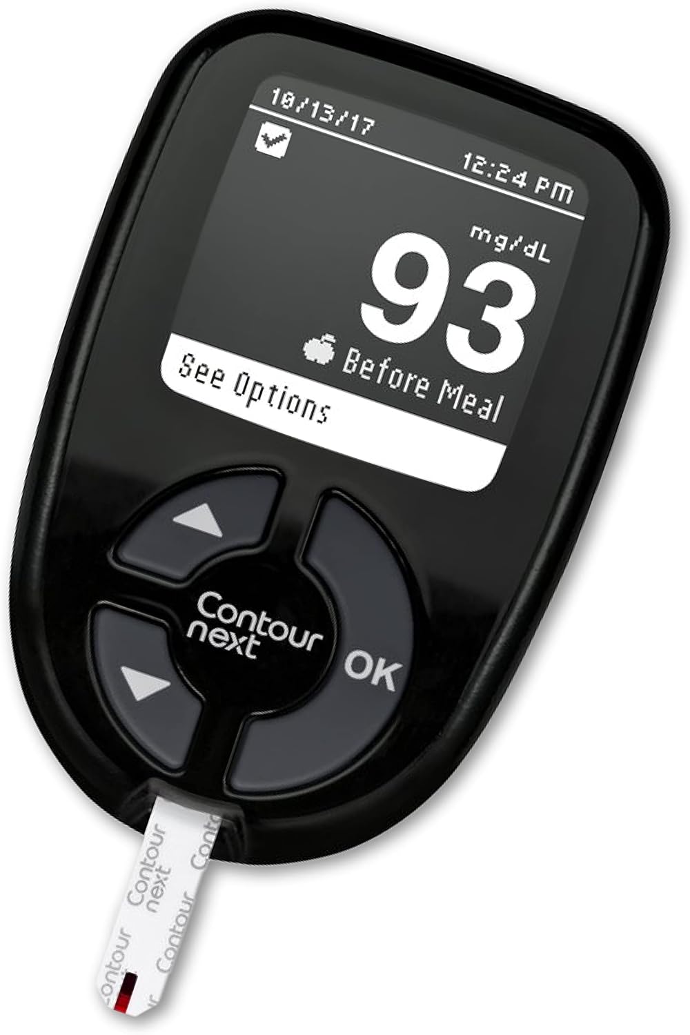 CONTOUR NEXT Blood Glucose Monitoring System – All-in-One Kit for Diabetes with Glucose Monitor and 55 Test Strips For Blood Sugar Glucose Testing