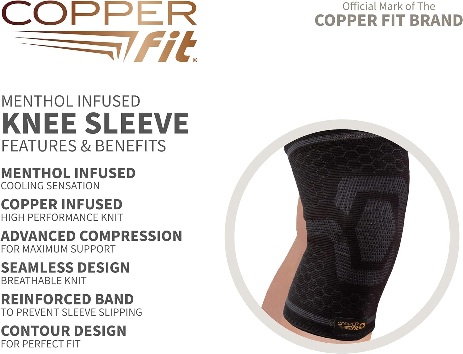 Copper Fit ICE Knee Compression Sleeve Infused with Menthol Review