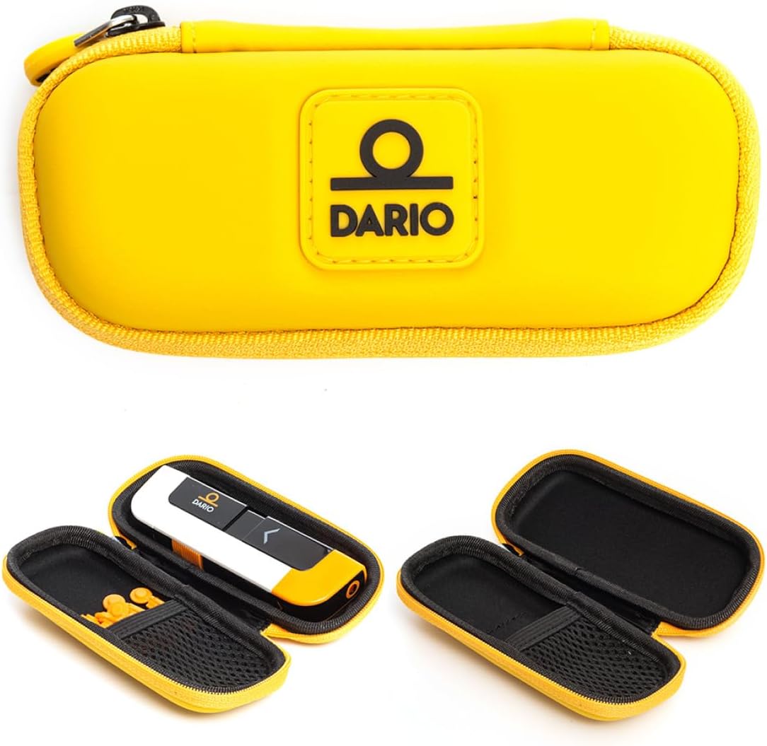 DARIO Diabetes Travel Case Bag – For Glucose Monitor Kit  Other Diabetic Supplies (Small, Black)