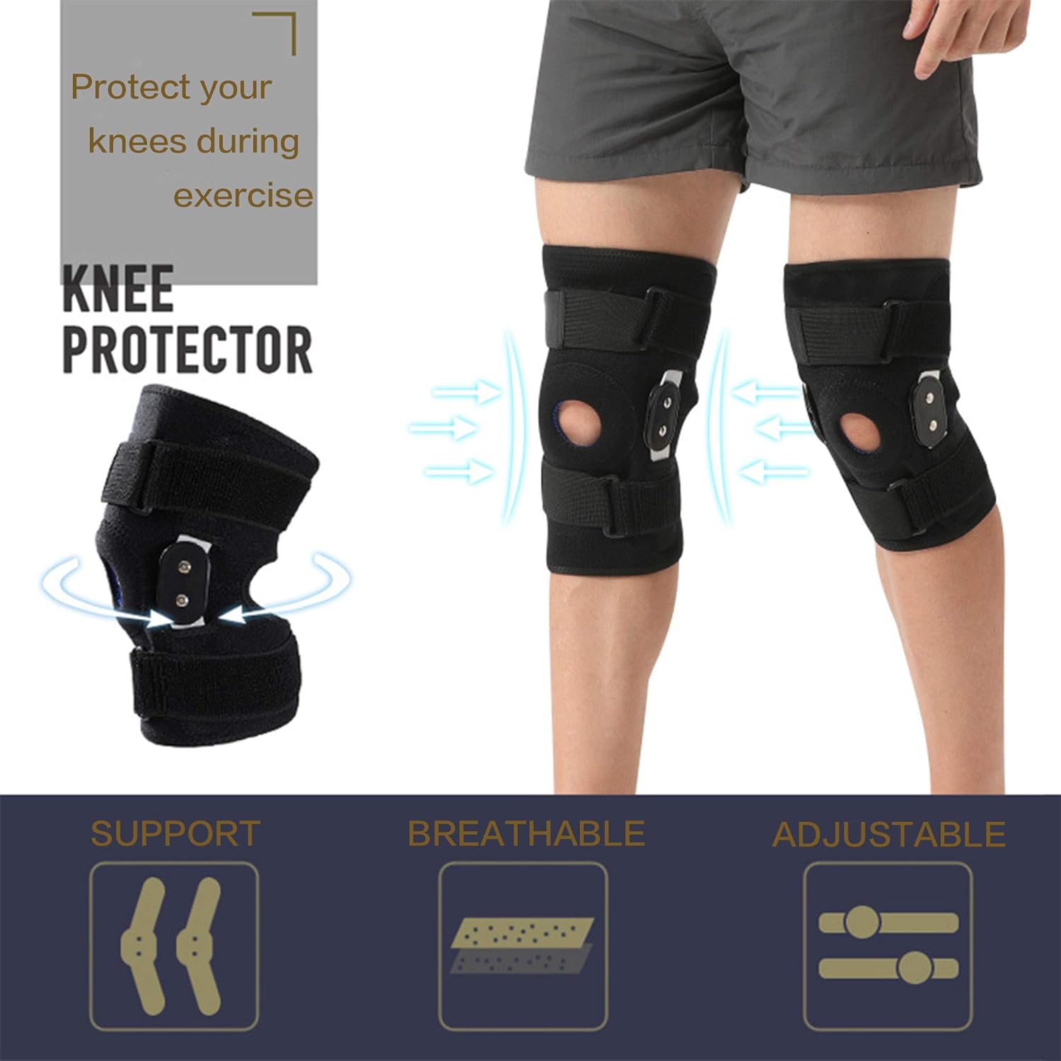 Decompression Knee Brace, Stable Support of The Knee, Pain Relief