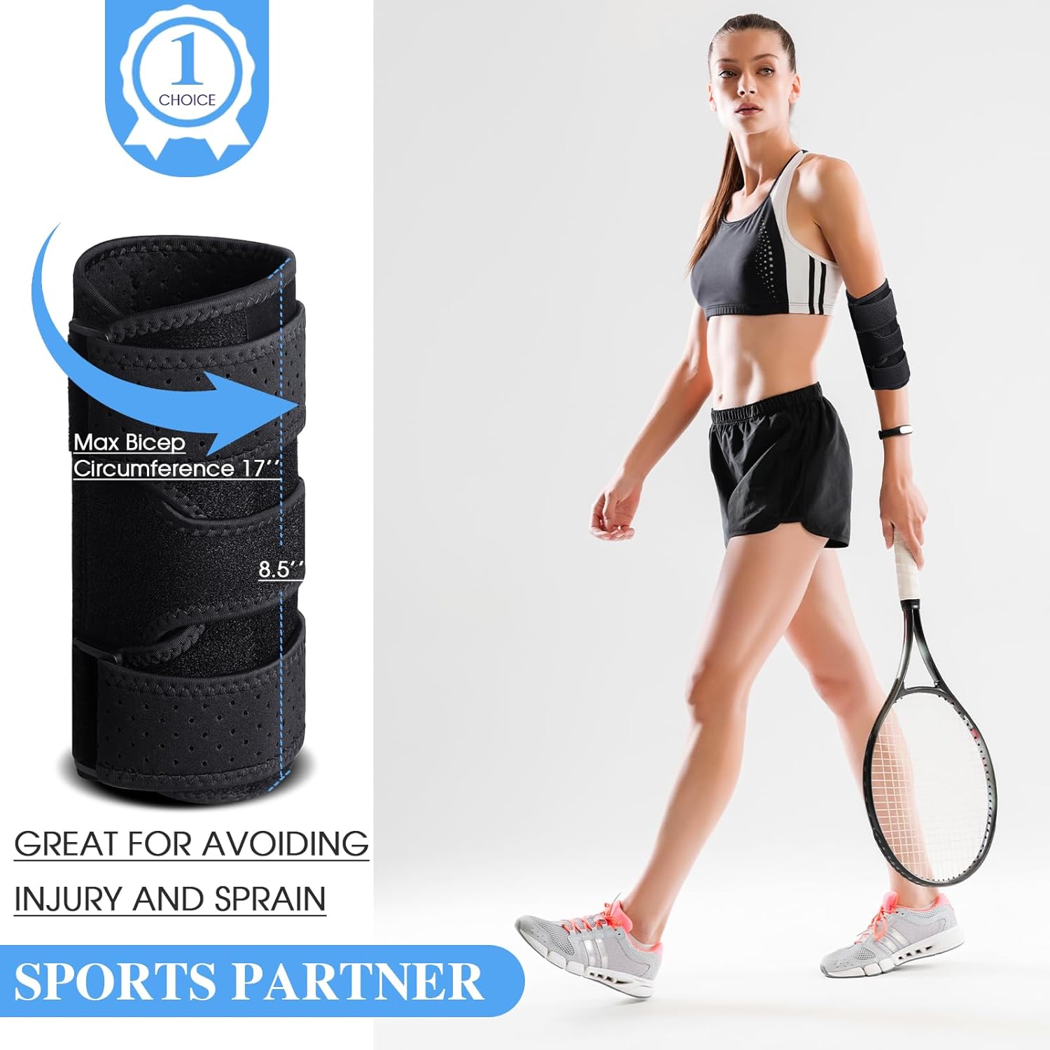 Elbow Brace, Elbow Splint for Cubital Tunnel Brace for Sleeping-Immobilizer for Ulnar Nerve Brace Elbow Pain fit Men  Women