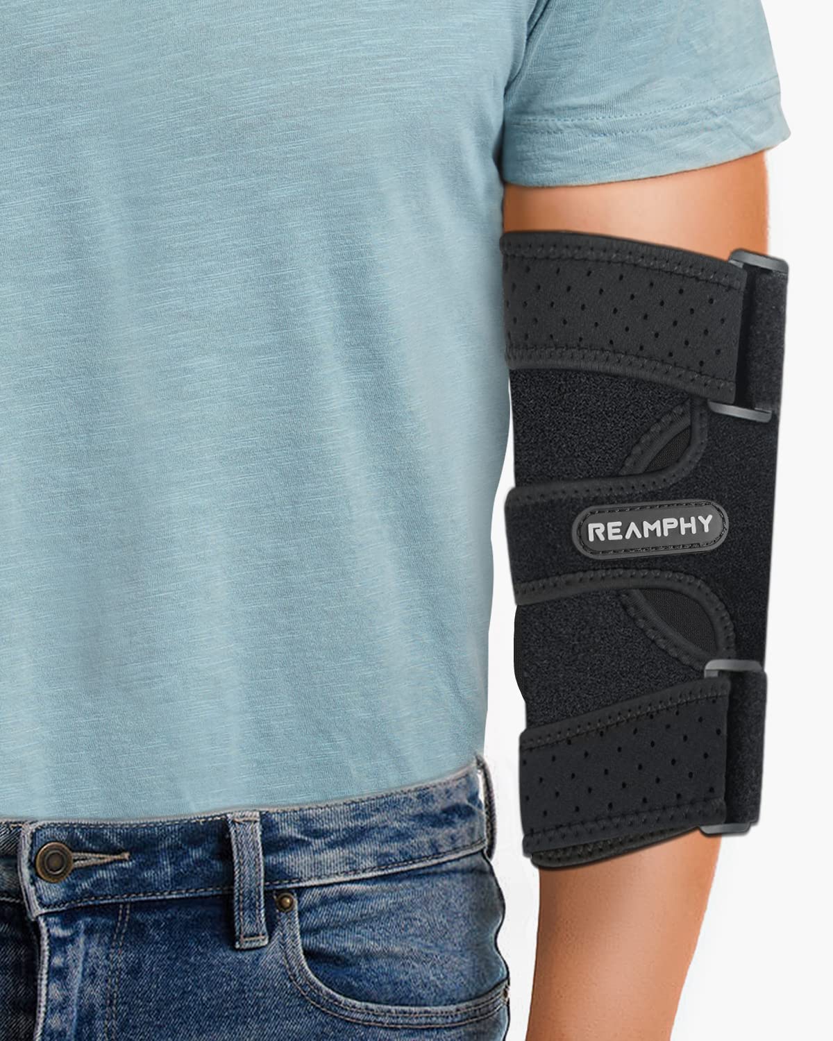 Elbow Brace,Comfortable Night Elbow Sleep Support,Elbow Splint, Adjustable Stabilizer with 2 Removable Metal Splints for Cubital Tunnel Syndrome,Tendonitis,Ulnar Nerve,Tennis,Fits for Men and Women