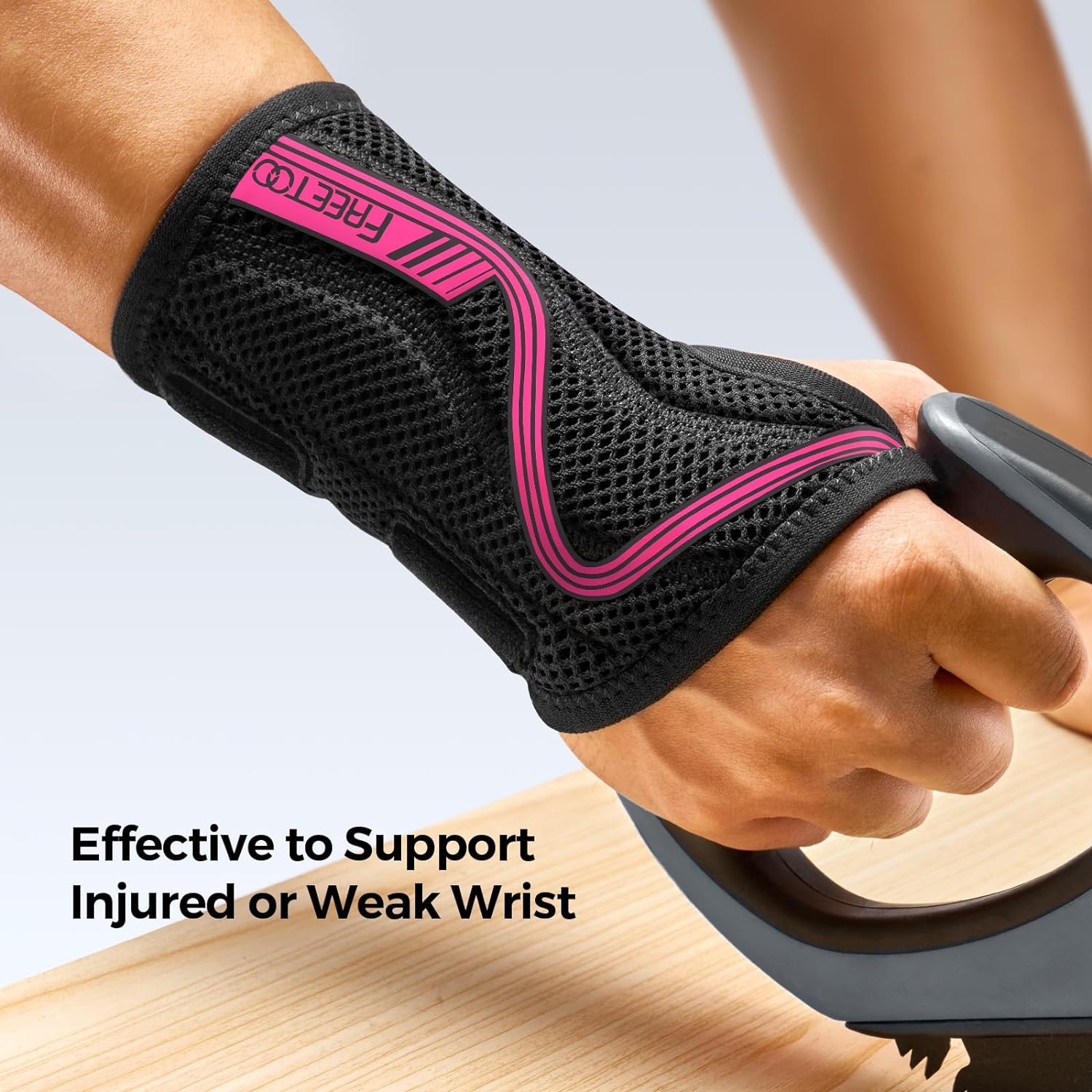 FREETOO Wrist Brace for Carpal Tunnel,[New Upgrade-Anatomically shaped] Adjustable Wrist Support Splint for Men and Women,Hand Brace for Pain Relief, Tendinitis,Arthritis,Right Hand,Medium(Wrist Size:17-21CM)