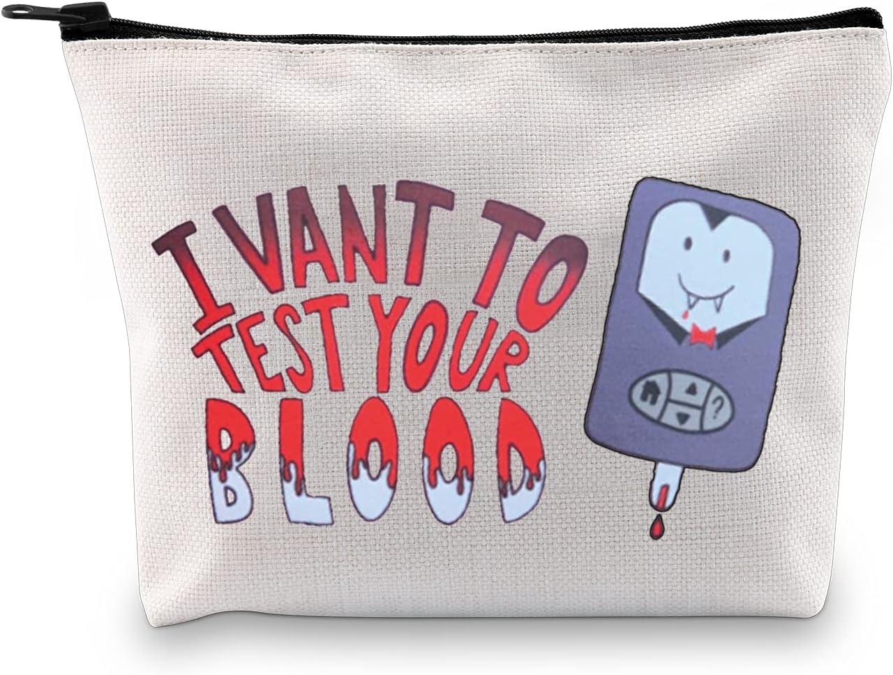 G2TUP Funny Dia-betes Travel Case Gift for Diabetic I Vant To Test Your Blood Vam-pires Dia-betes Bag (I Vant To Test Your Blood)