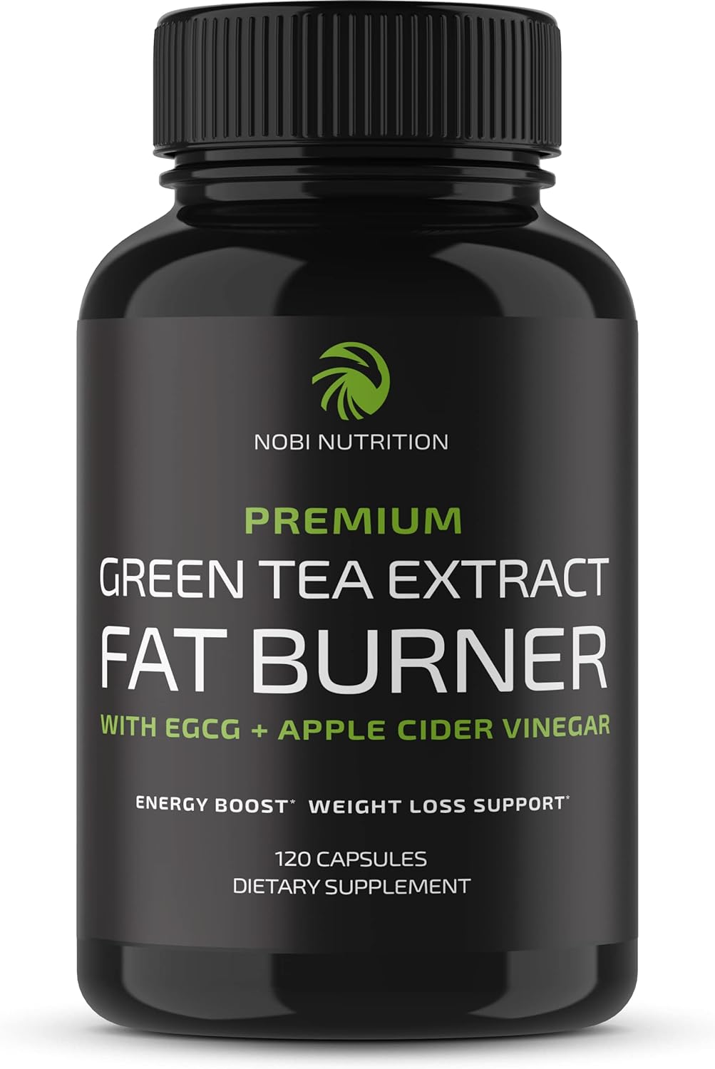Green Tea Weight Loss Pills with Green Coffee Bean Extract | Belly Fat Burner, Metabolism Booster, Appetite Suppressant for Women Men | 45% EGCG | Vegan, Gluten-Free Supplement | 60 Capsules