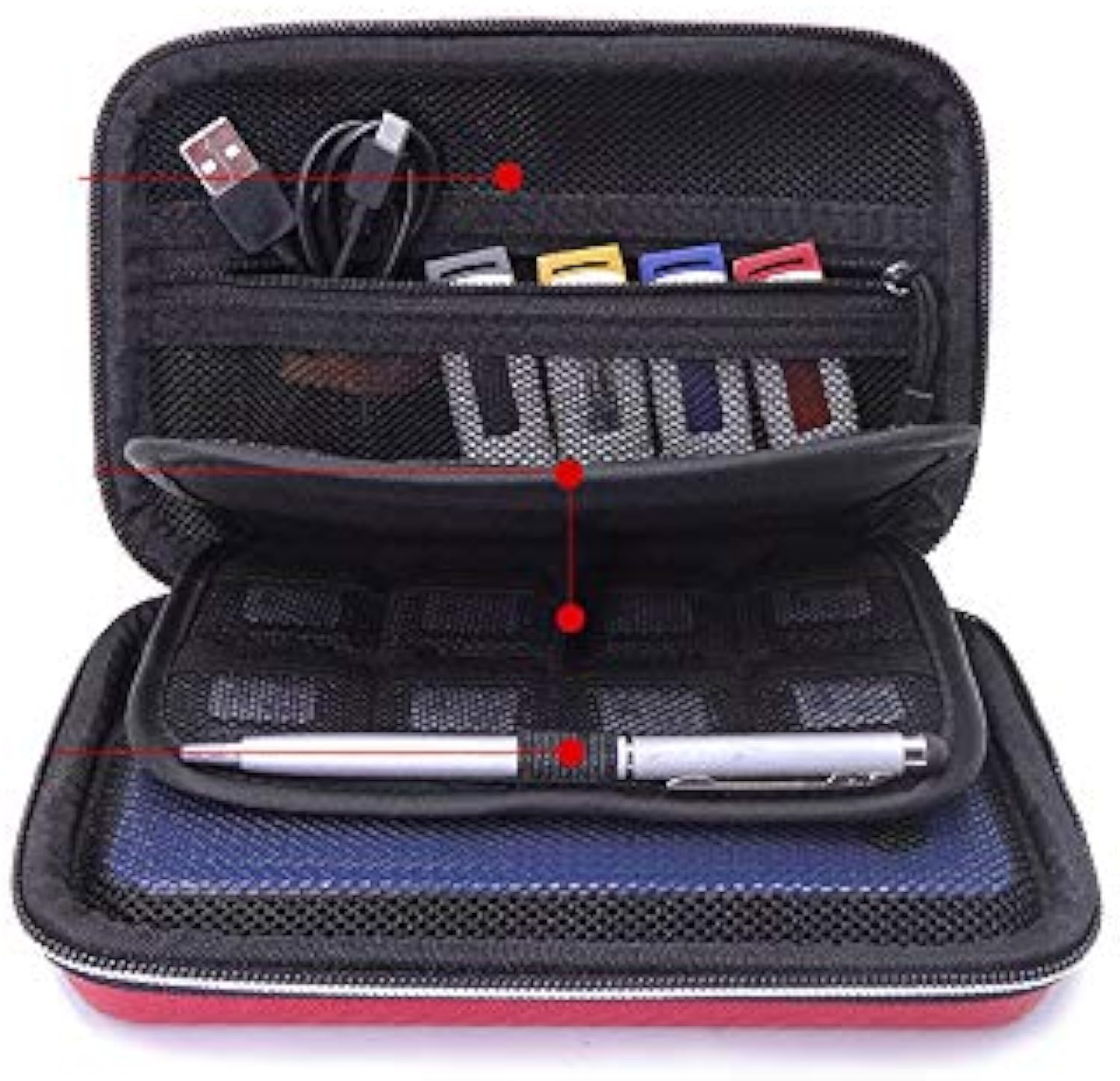 Hard Shell Diabetic Supplies Travel Case Diabetes Testing Kit Organizer Bag for Blood Sugar Test Strips, Glucose Meter, Lancets, Lancing Device, Medication, Pills, Insulin Syringes,Pens Needles (Pink)