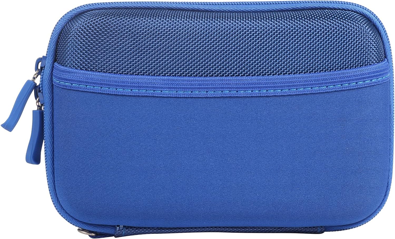 Hard Shell Diabetic Supplies Travel Case Organizer Bag for Blood Glucose Meter, Blood Sugar Test Strips, Lancets, Syringes, Pens, Needles, Alcohol Wipes, Diabetes Testing Kit Case (Small, Blue)