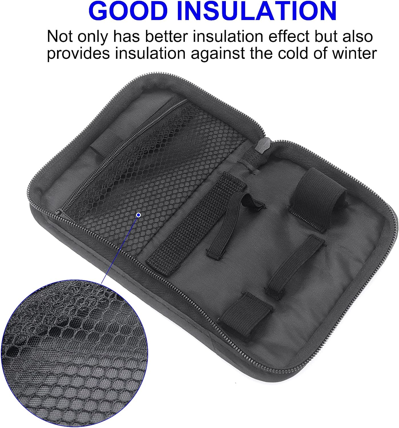 Hooshion Diabetic Organizer Carrying Case Kit, Diabetes Testing Kit Case, Blood Glucose Meter Storage Bag, Carrying Case One Touch Ultra 2