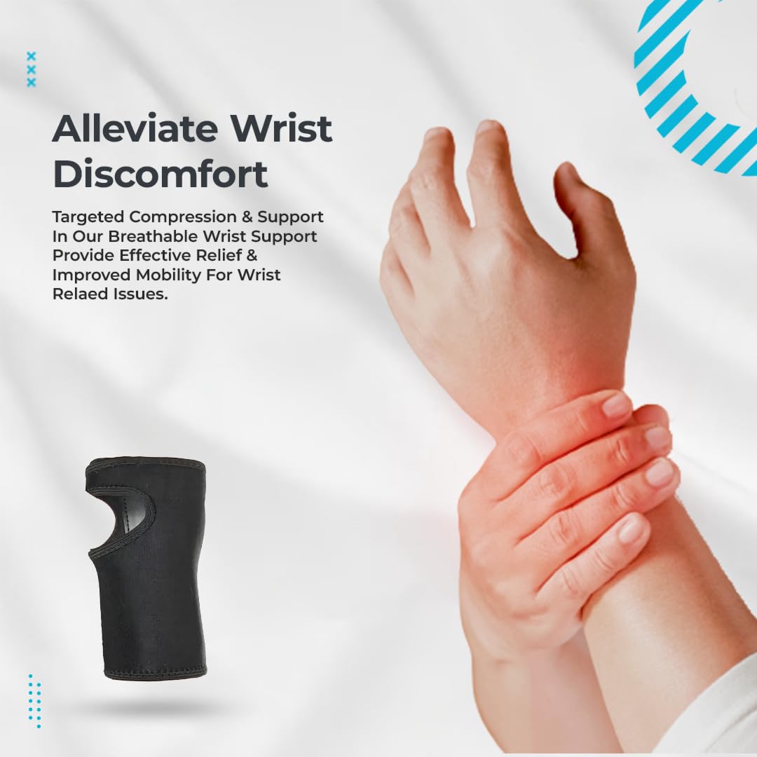 Hotcakes Wrist Supports (2PCS) for Carpal Tunnel Syndrome, Arthritis and Tendonitis – Breathable Hand and Wrist Brace Provides Wrist Splint for Joint Pain