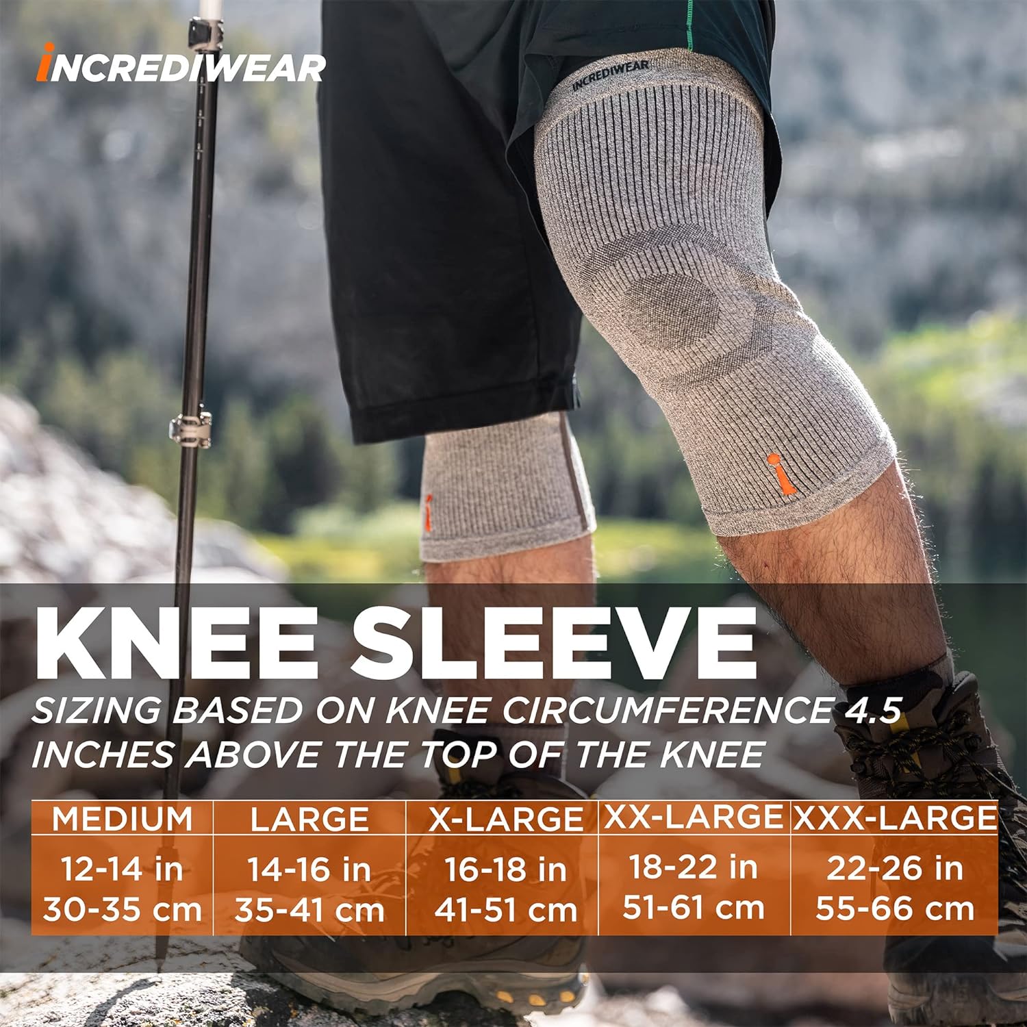 Incrediwear Knee Sleeve – Knee Braces for Knee Pain, Joint Pain Relief, Swelling, Inflammation Relief, and Circulation, Knee Support for Women and Men