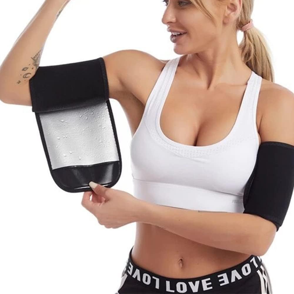 KAIEHONG Arm Trimmers, Women Arm Bands Workout Arm Fat Reducer Sauna Arm Sweat Bands Sweat Arm Shape