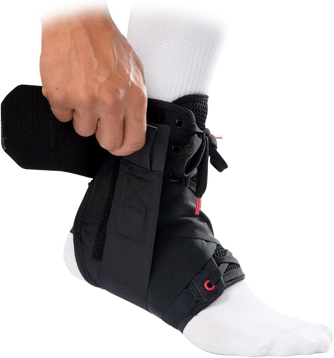 McDavid Ankle Brace with Straps, Maximum Support, Comfortable Compression Breathable Design