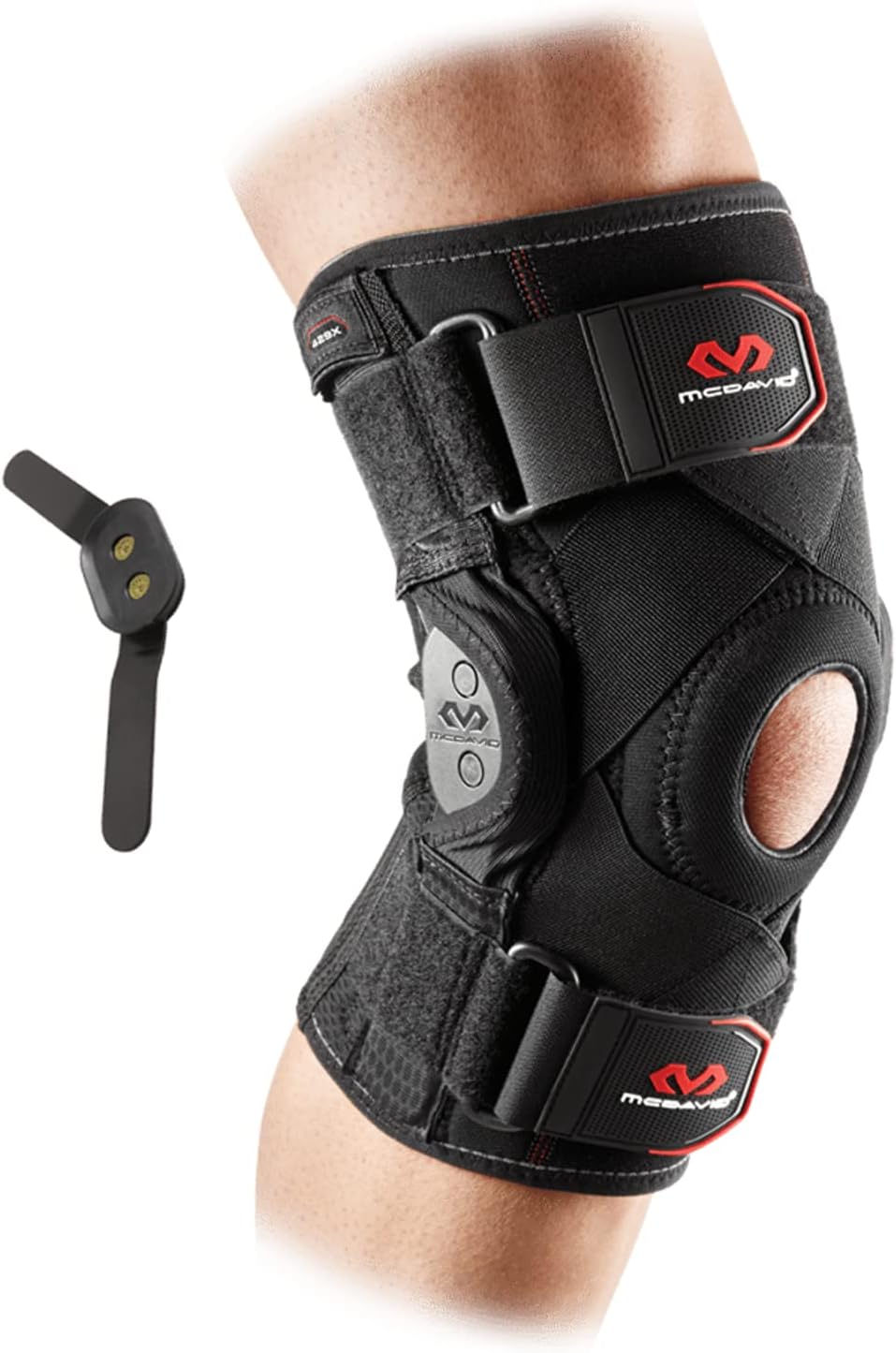 McDavid Maximum Support Knee Brace with Hinges (429X). Compression and Stability Straps for ACL, LCL, Arthritis, Tendonitis, MCL, Patella. Left and Right. Men and Women.