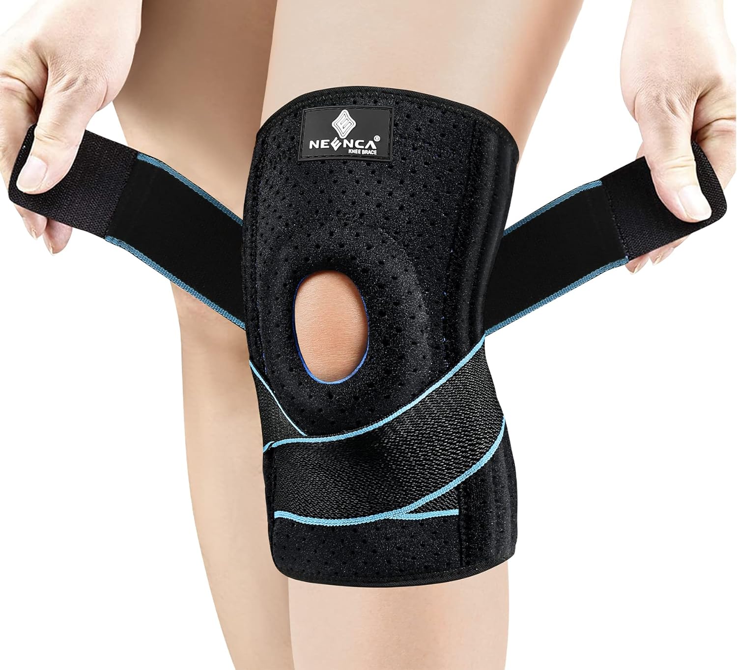 NEENCA Knee Brace for Knee Pain, Adjustable Knee Support with Patella Gel Pad Side Spring Stabilizers, Knee Wrap for Arthritis, Meniscus Tear, ACL, Knee Pain Relief, Runner, Sport - FSA/HSA Approved