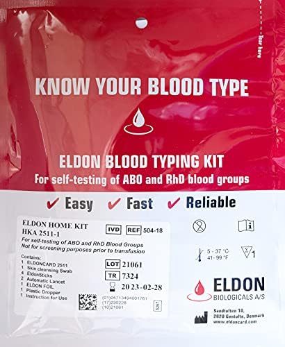 New Package Blood Typing Kit Review