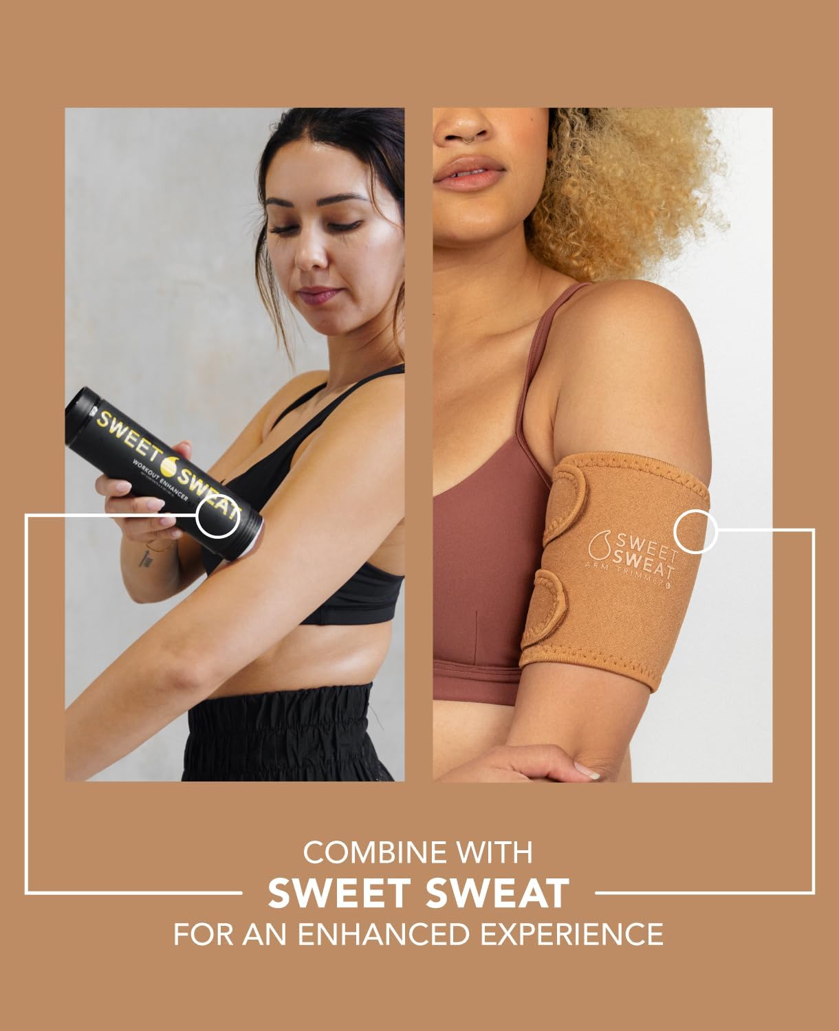 Sports Research Sweet Sweat Arm Trimmers for Men  Women | Increases Heat  Sweat Production to The Bicep Area