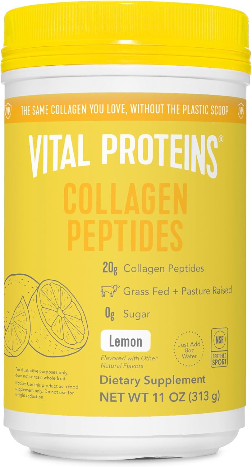 Vital Proteins Collagen Peptides Powder, Promotes Hair, Nail, Skin, Bone and Joint Health, Zero Sugar, Unflavored 9.33 OZ