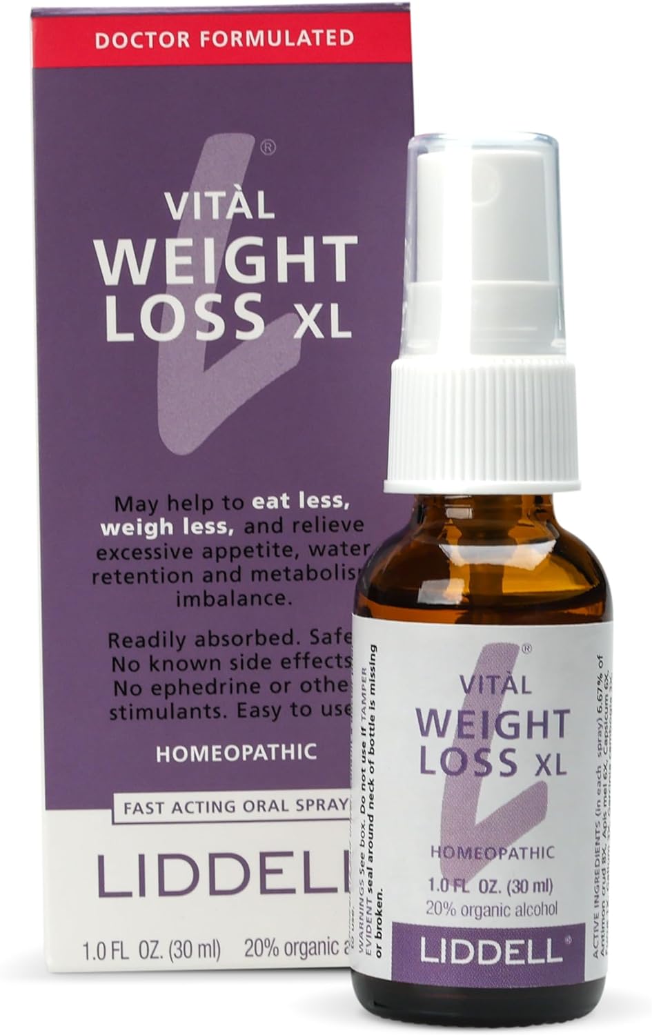 VITL Weight Loss XL Liddell Homeopathic 1 oz Liquid review